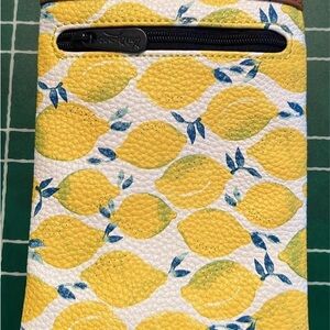 Lemon Print Eye Glass Case
